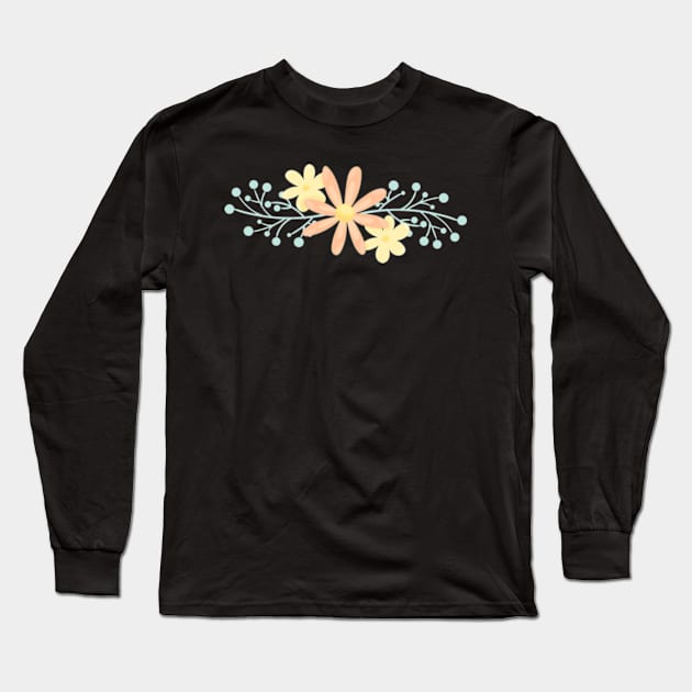 Flower Art Long Sleeve T-Shirt by My Artsam